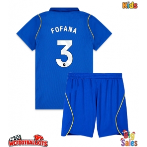 Chelsea Wesley Fofana #3 Replica Home Stadium Kit for Kids 2026-27 Short Sleeve (+ pants)